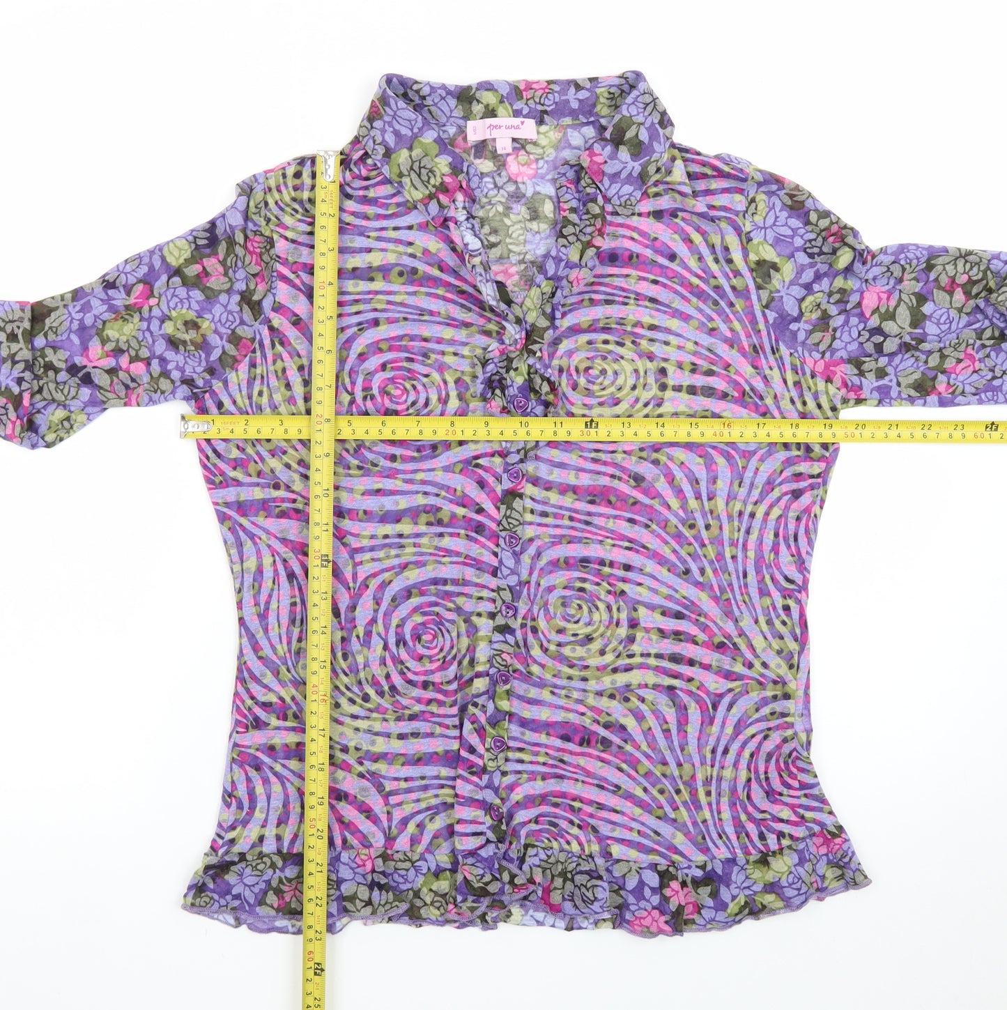 Marks and Spencer Per Una Women's Multicoloured Floral Blouse Size 14