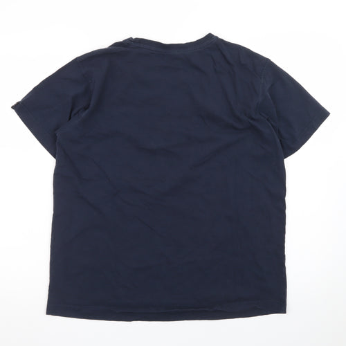Wild Kiwi Men's Navy New Zealand Graphic Cotton T-Shirt M