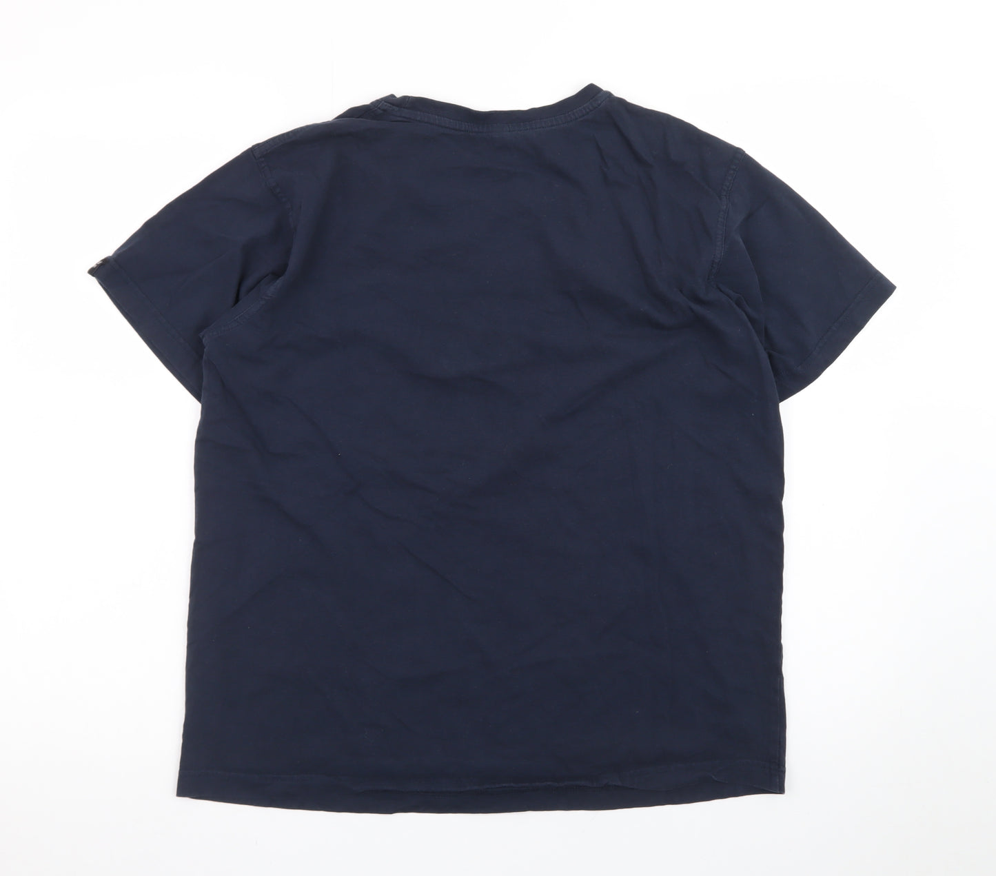 Wild Kiwi Men's Navy New Zealand Graphic Cotton T-Shirt M