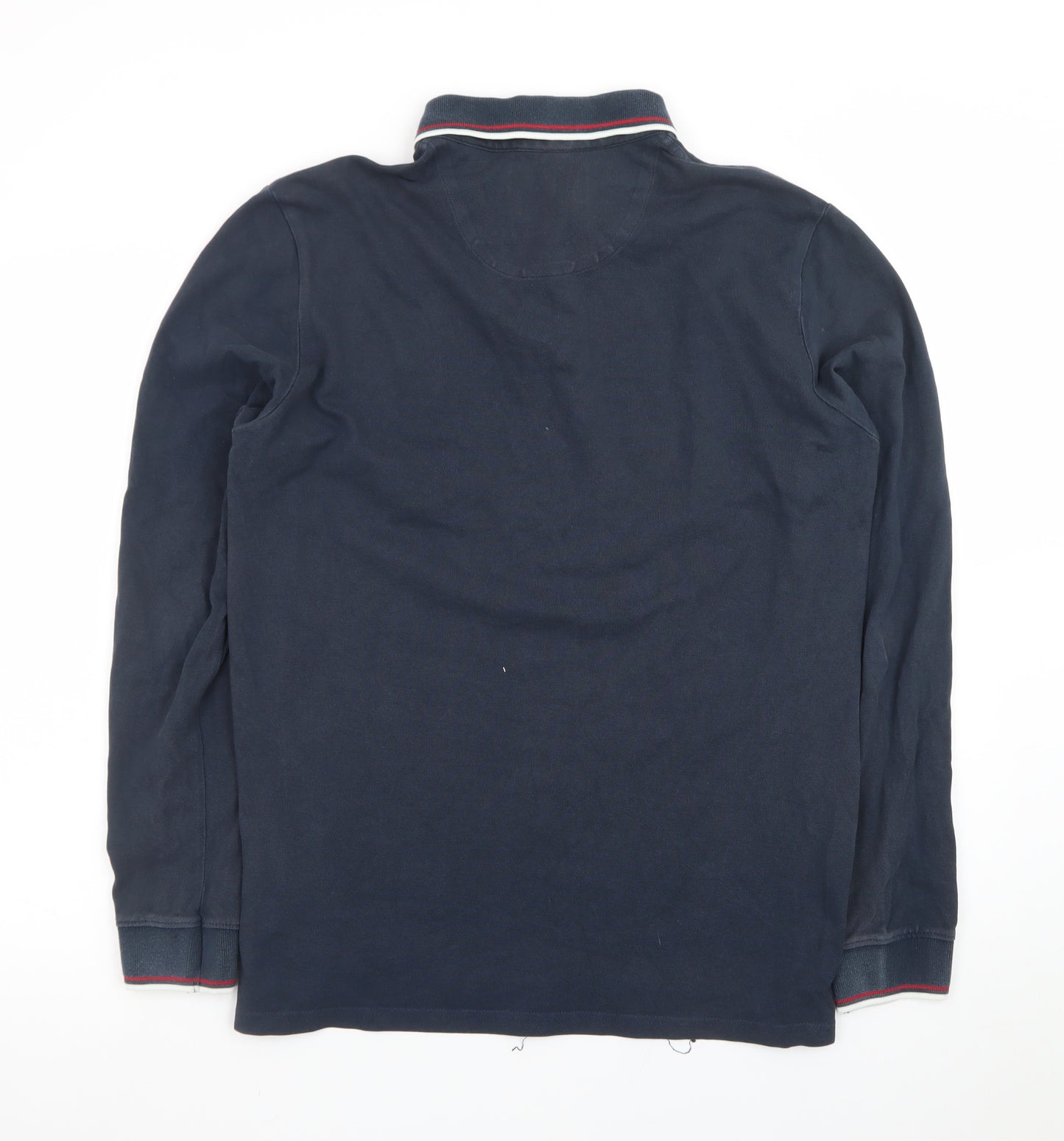 Jack Wills Men's Navy Long Sleeve Polo T-Shirt Size M Cotton Classic Fit