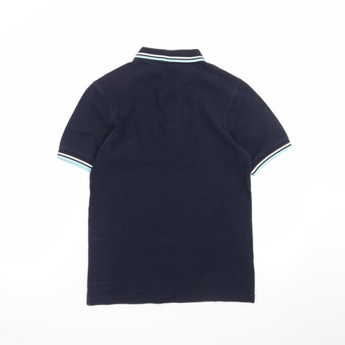 Fred Perry Men's Blue Slim Fit Polo Shirt XS Cotton