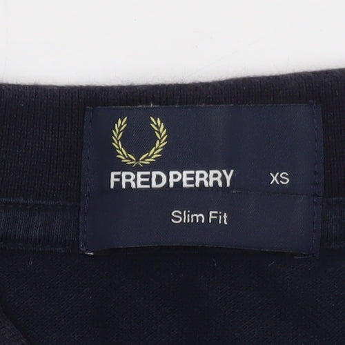 Fred Perry Men's Blue Slim Fit Polo Shirt XS Cotton