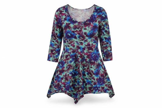 Front view of Wallis Women Multicoloured M Asymmetric Floral Dress