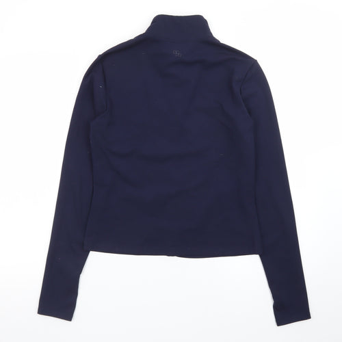 H&M Move Women's Blue Soft Shell Zip Jacket Size 12