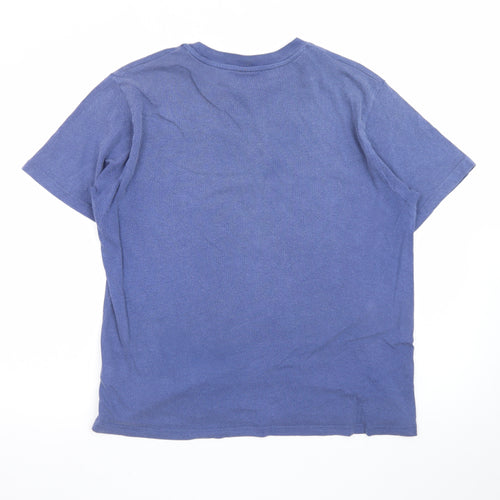 Urban Outfitters Men's Blue Cosmic Graphic Cotton T-Shirt Size M