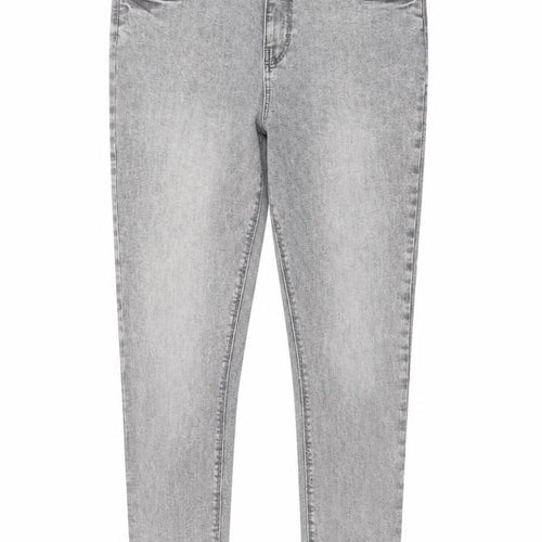 Primark Women’s Grey Skinny Stretch Denim Jeans Size 14