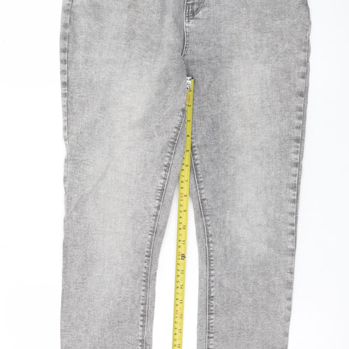 Primark Women’s Grey Skinny Stretch Denim Jeans Size 14