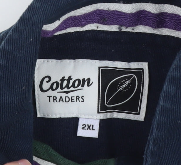 Cotton Traders Mens Multicoloured Rugby Nations Polo Shirt 2XL