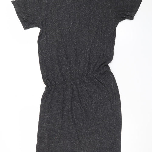 AllSaints Women's Grey Short Sleeve T-Shirt Dress Size S