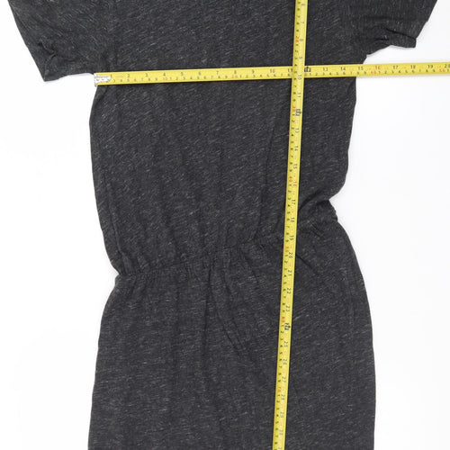 AllSaints Women's Grey Short Sleeve T-Shirt Dress Size S