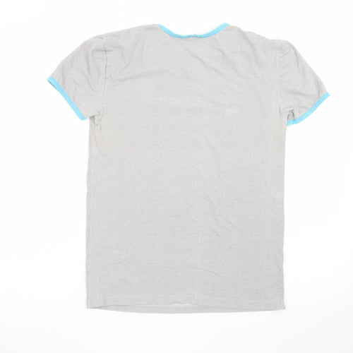Puma Men's Grey Short Sleeve Crew Neck Logo T-Shirt Size M