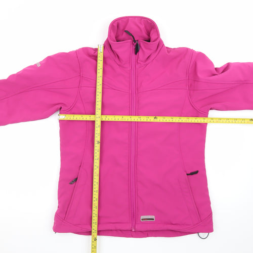 Trespass Women’s Pink Softshell Waterproof Windproof Jacket Size M