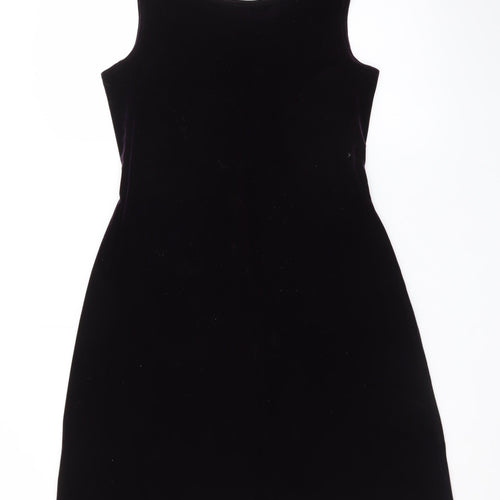 Falcini International Women's Black Velvet Sheath Dress Size 12