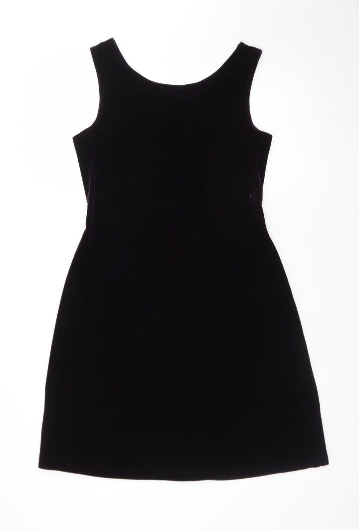 Falcini International Women's Black Velvet Sheath Dress Size 12