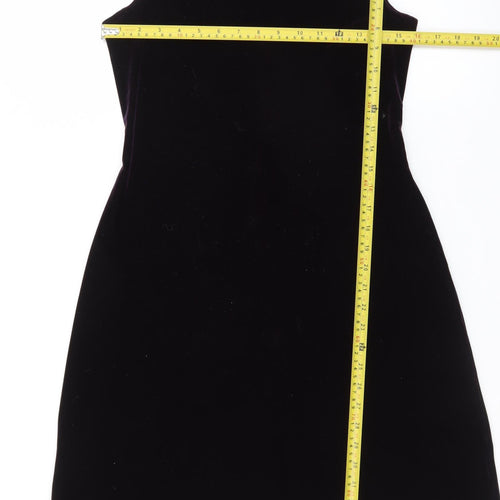 Falcini International Women's Black Velvet Sheath Dress Size 12