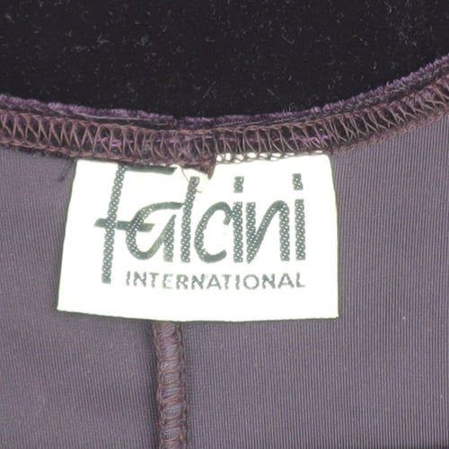 Falcini International Women's Black Velvet Sheath Dress Size 12