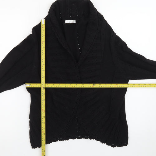 Precis Petite Women's Black Cotton Blend Cardigan L