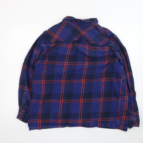 Jacamo Men's Blue Plaid Flannel Button-Up Shirt XL