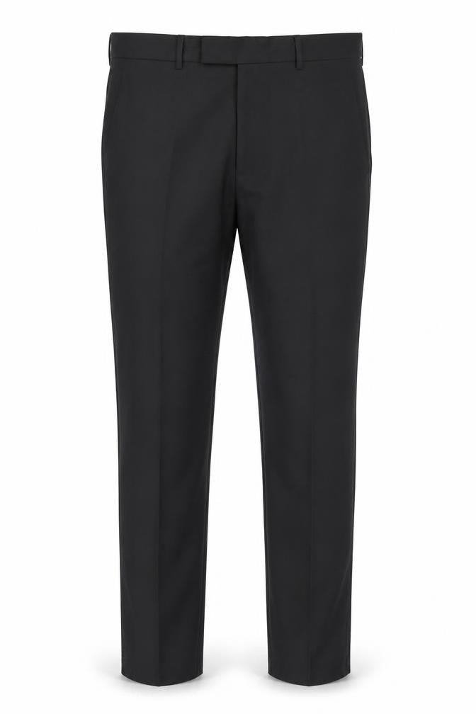 Marks and Spencer Men's Black Slim Fit Dress Trousers 32R Polyester Blend