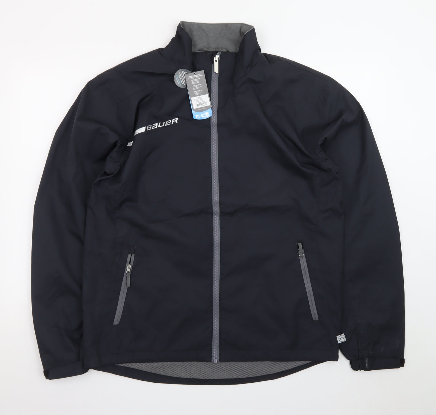 Bauer Men's Black Softshell Hockey Jacket Size S Windproof Water Resistant