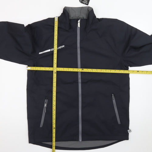 Bauer Men's Black Softshell Hockey Jacket Size S Windproof Water Resistant