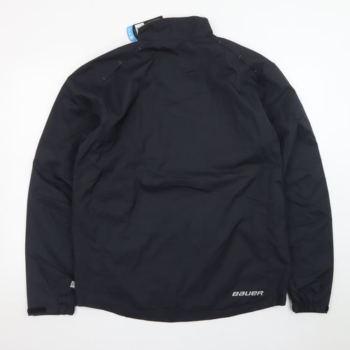 Bauer Men's Black Softshell Hockey Jacket Size S Windproof Water Resistant