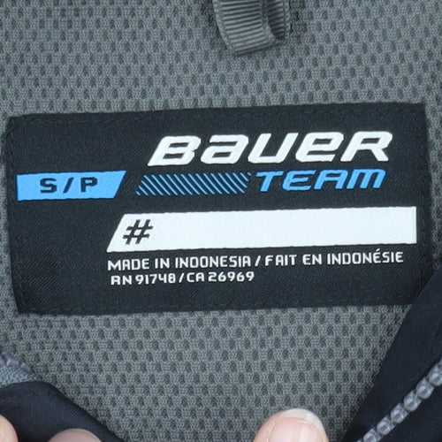 Bauer Men's Black Softshell Hockey Jacket Size S Windproof Water Resistant