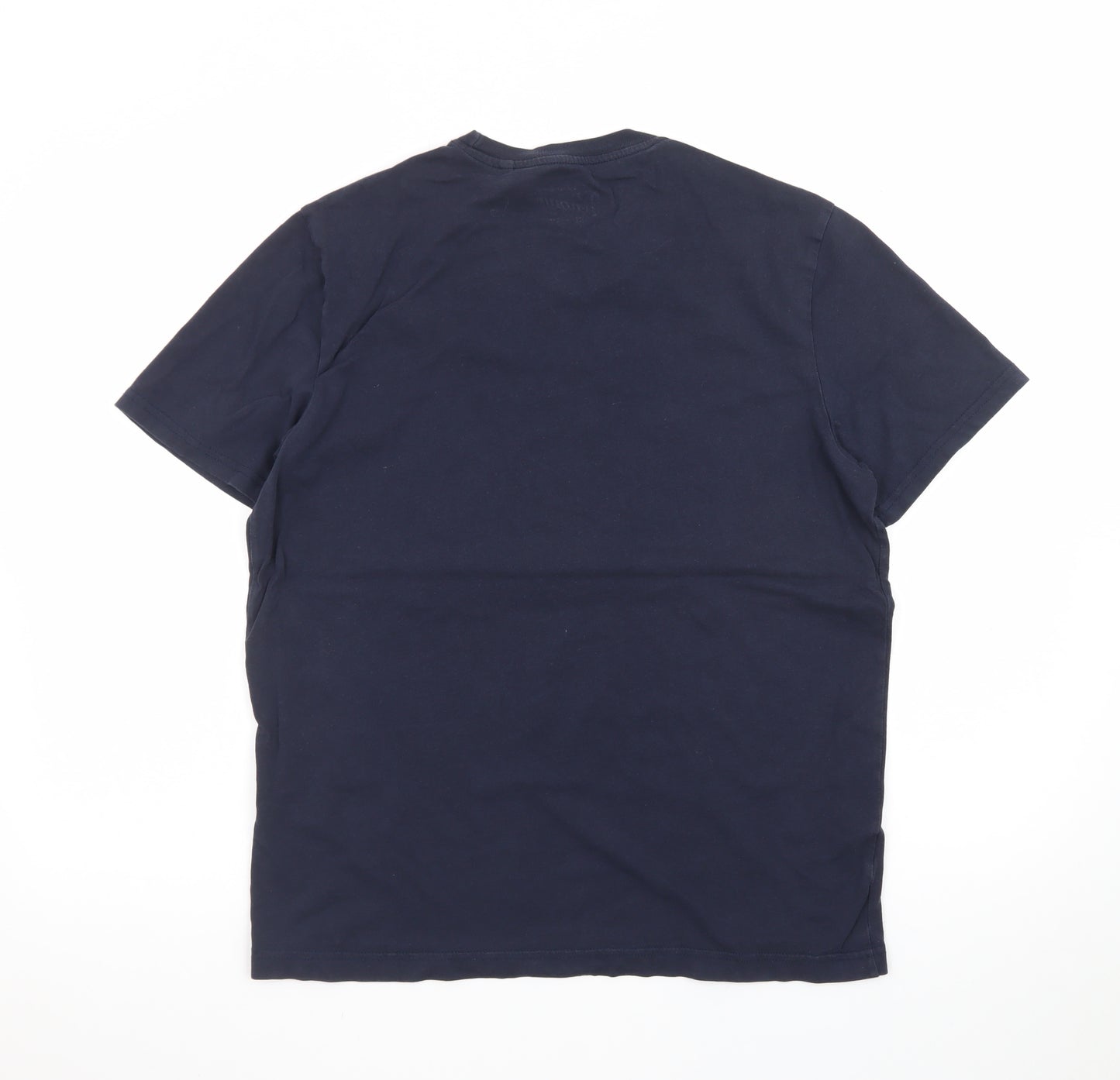 Original Penguin Men's Blue Rainbow Penguin Graphic Cotton T-Shirt M