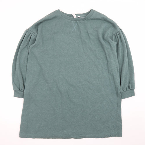 AND/OR Women’s Green Cotton T-Shirt Dress Size 20