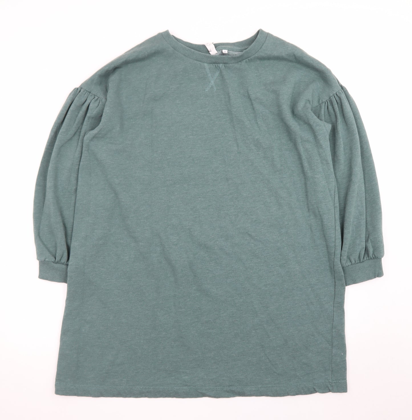 AND/OR Women’s Green Cotton T-Shirt Dress Size 20