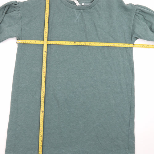 AND/OR Women’s Green Cotton T-Shirt Dress Size 20