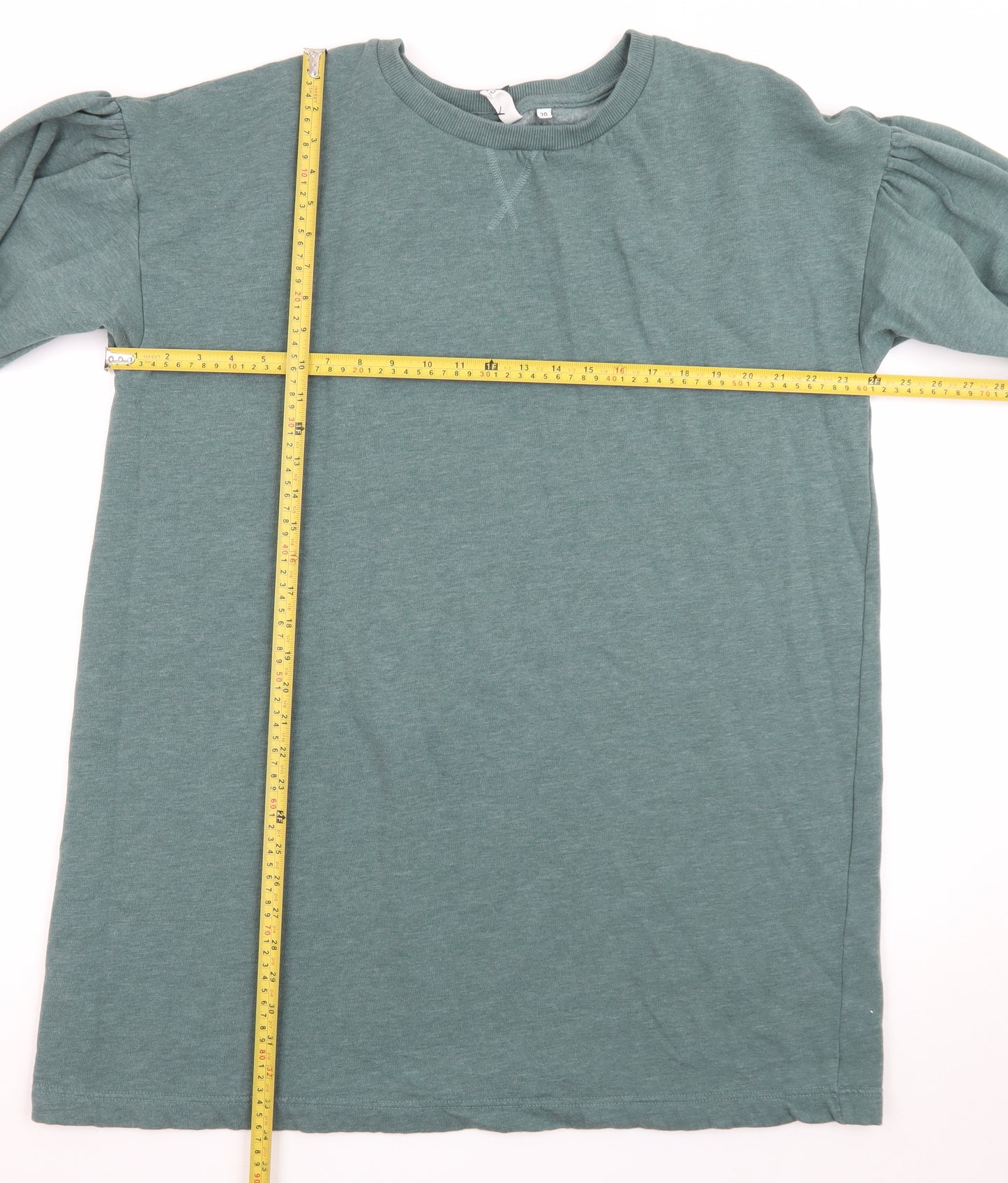 AND/OR Women’s Green Cotton T-Shirt Dress Size 20