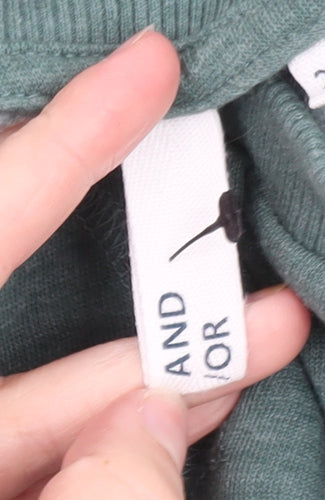 AND/OR Women’s Green Cotton T-Shirt Dress Size 20
