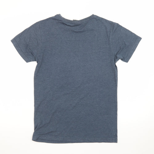 Rock Werchter Men's Blue Small Crew Neck Band T-Shirt