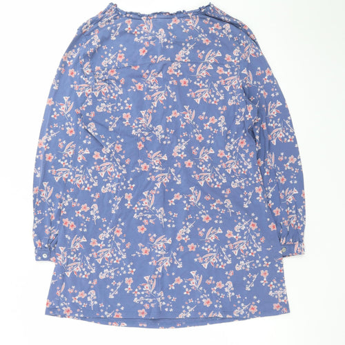 White Stuff Women Blue Floral A-Line Knee Length Dress Size 14