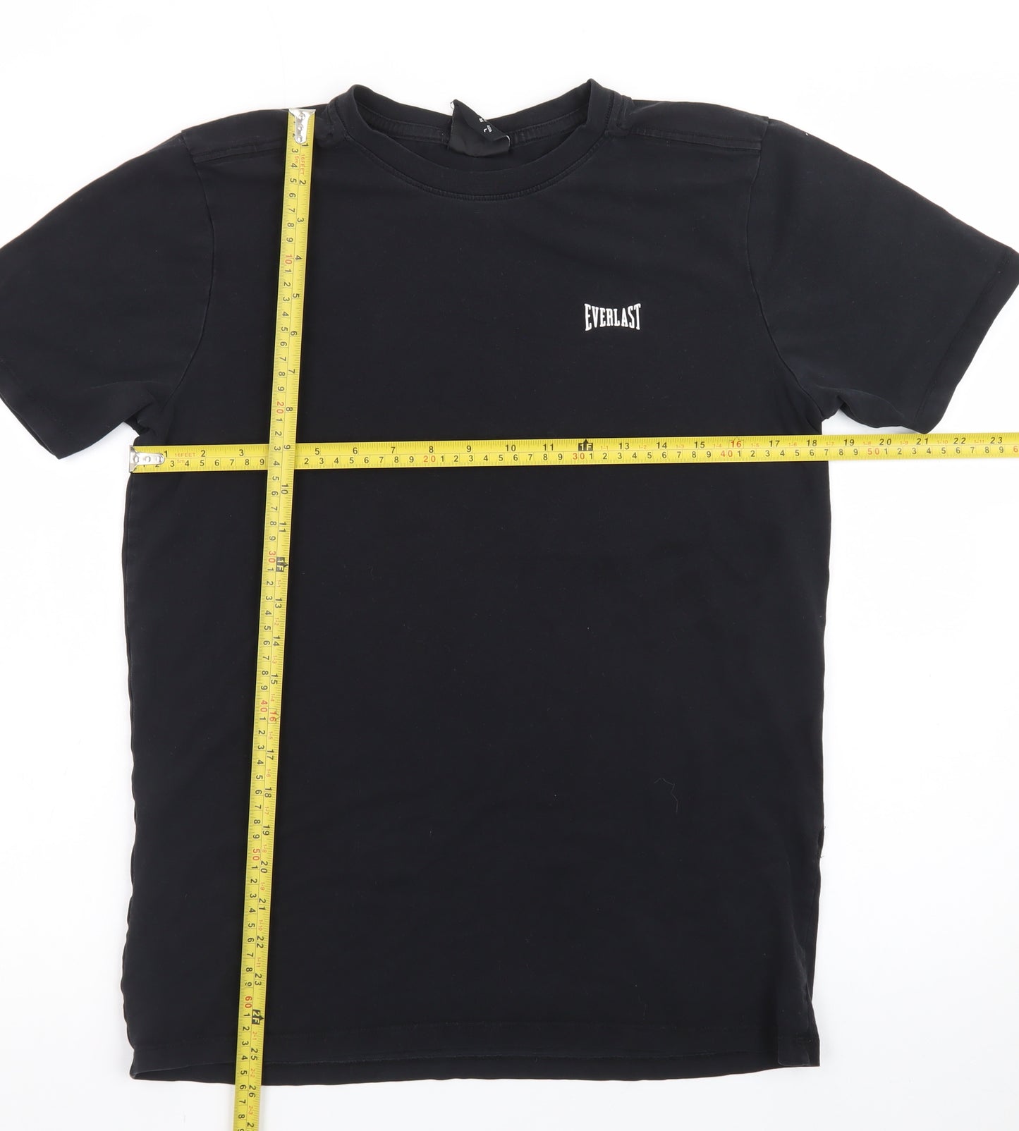 Everlast Men's Black Crew Neck Short Sleeve Cotton T-Shirt Size M