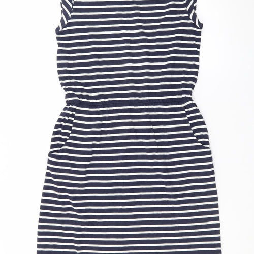 Boden Womens Blue Striped Cotton T-Shirt Dress Size 8