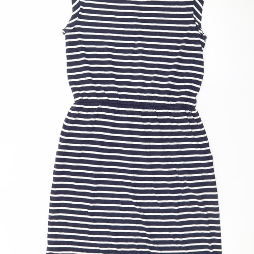 Boden Womens Blue Striped Cotton T-Shirt Dress Size 8