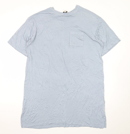 Marks and Spencer Autograph Men’s Blue Cotton Crew Neck Short Sleeve T-Shirt L