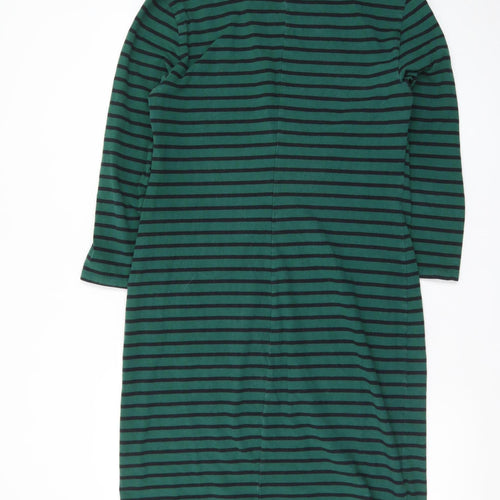 Old Navy Women's Green Striped T-Shirt Dress Size L