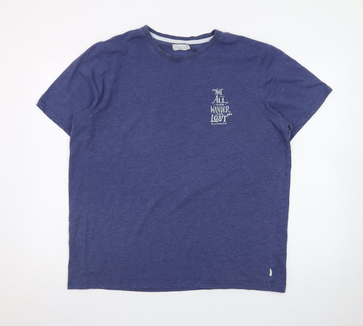 Saltrock Men's Blue Nautical Quote Graphic T-Shirt XL