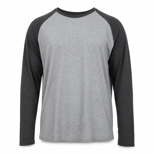Banana Republic Men's Grey Long Sleeve Raglan Cotton T-Shirt XXL