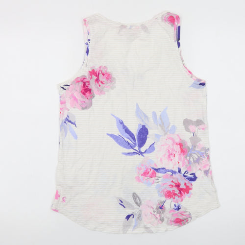 Joules Womens Multicoloured Floral Cotton Tank Top UK 12