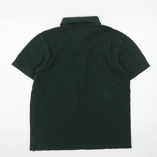 Cotton Traders Men's Green Short Sleeve Polo Shirt Size M