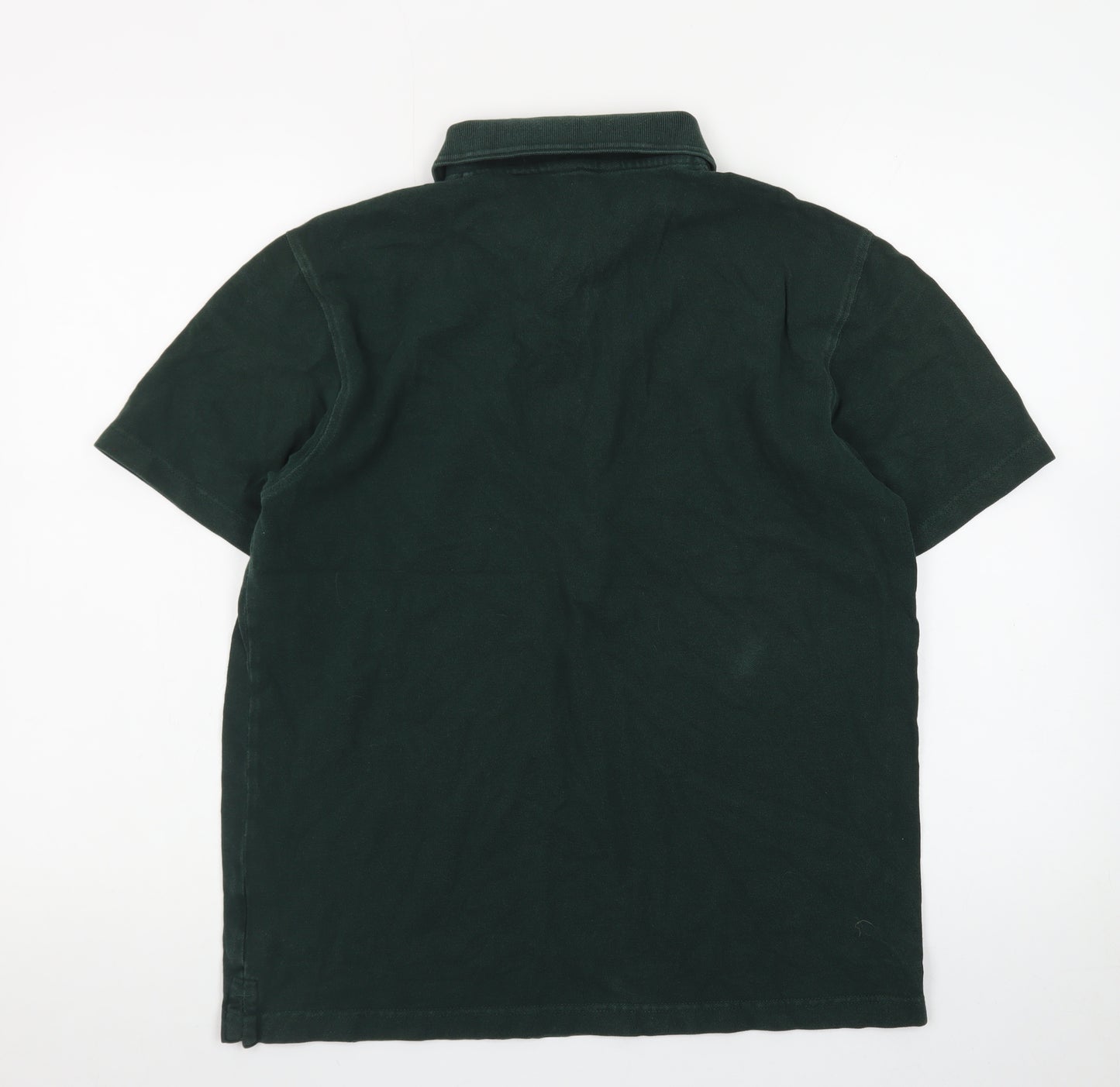 Cotton Traders Men's Green Short Sleeve Polo Shirt Size M