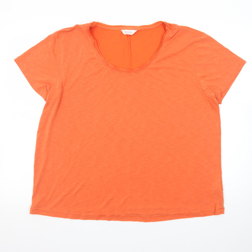 Marks and Spencer Per Una Women's Orange Size 20 Basic T-Shirt