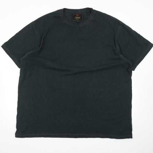 Forge Original Men's Black 4XL Crew Neck Cotton T-Shirt