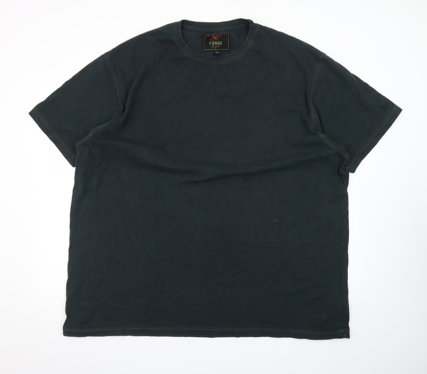 Forge Original Men's Black 4XL Crew Neck Cotton T-Shirt