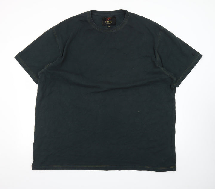 Forge Original Men's Black 4XL Crew Neck Cotton T-Shirt