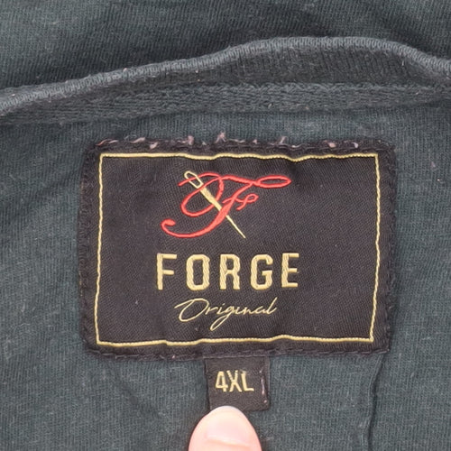 Forge Original Men's Black 4XL Crew Neck Cotton T-Shirt